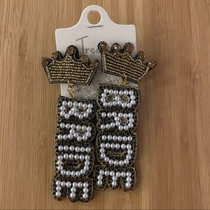 NEW beaded BRIDE earrings